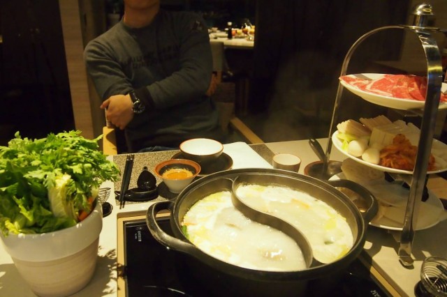 香港 旺角 薈賢居 韓式 三層架 火鍋 韓式牛肋骨鍋 Canton pot